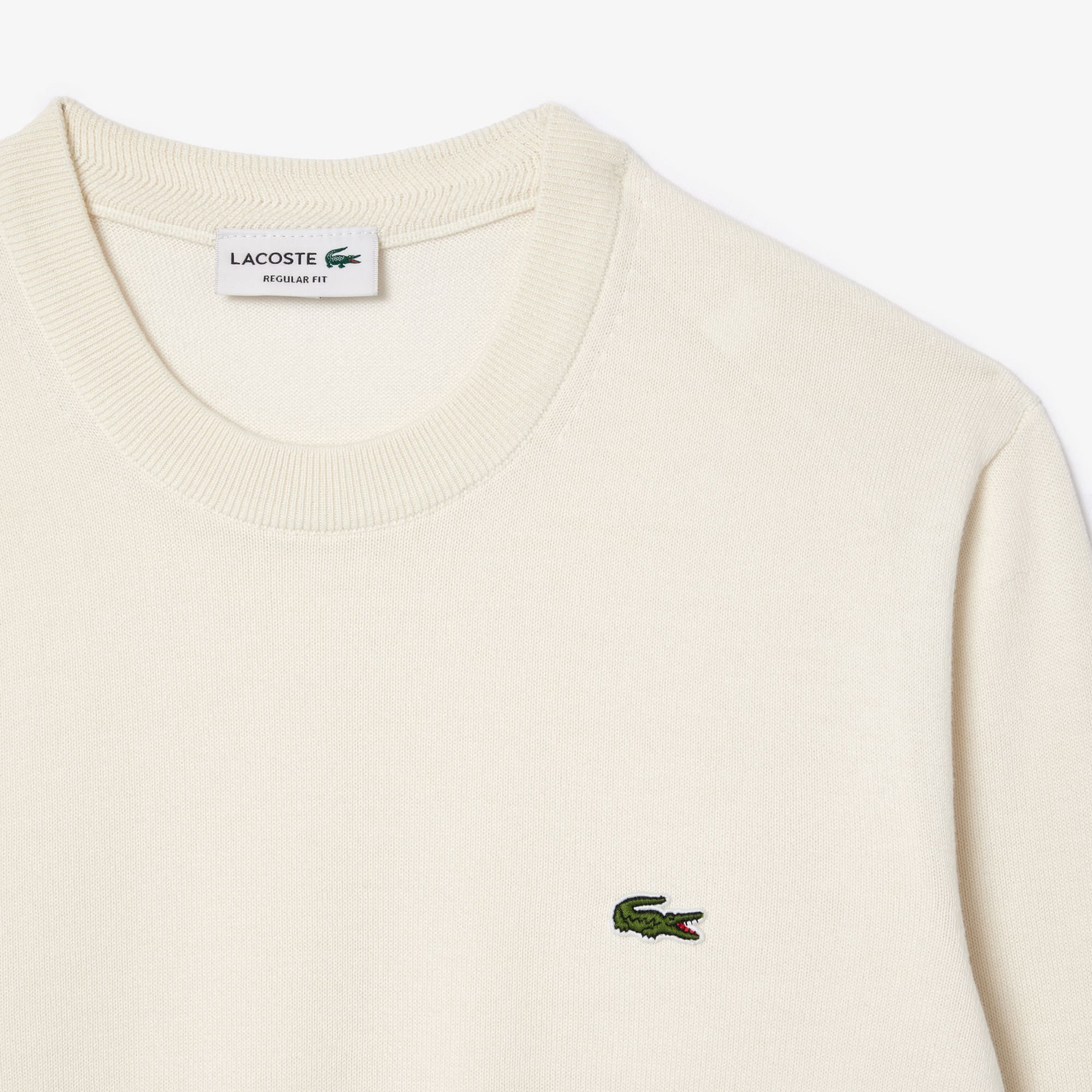 CLUBHAUS ×LACOSTE Crew Sweat ホワイトXL Men's Crew Neck Cotton Sweater - Sweaters & Sweatshirts - New In