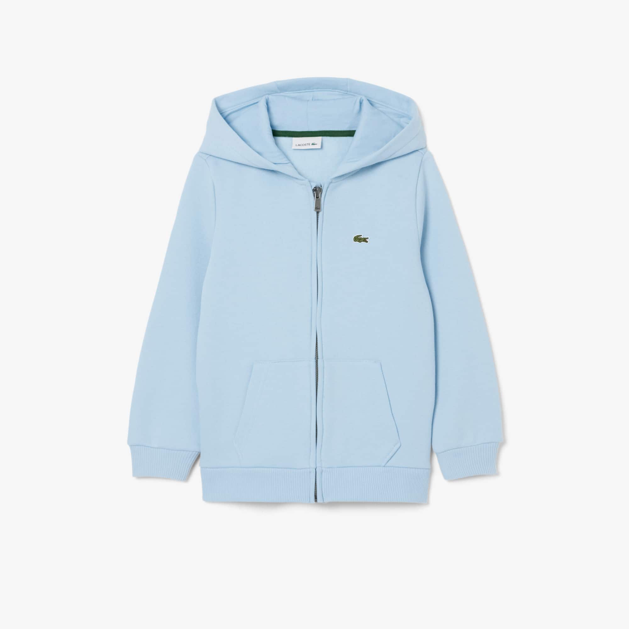 Lacoste Kids' Fleece Zip-up Hoodie - 10 Years In Blue