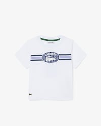Boys' Monogram Print Cotton T-Shirt