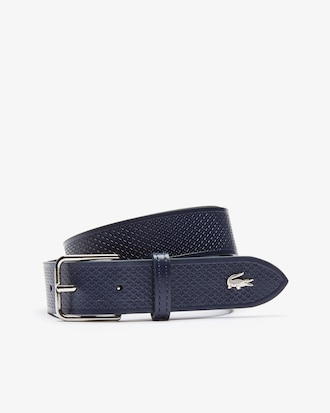 Women's Metal Crocodile Stitched Leather Belt