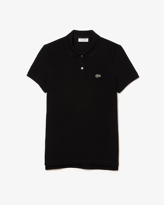 Polo femme regular fit en petit piqué de coton souple