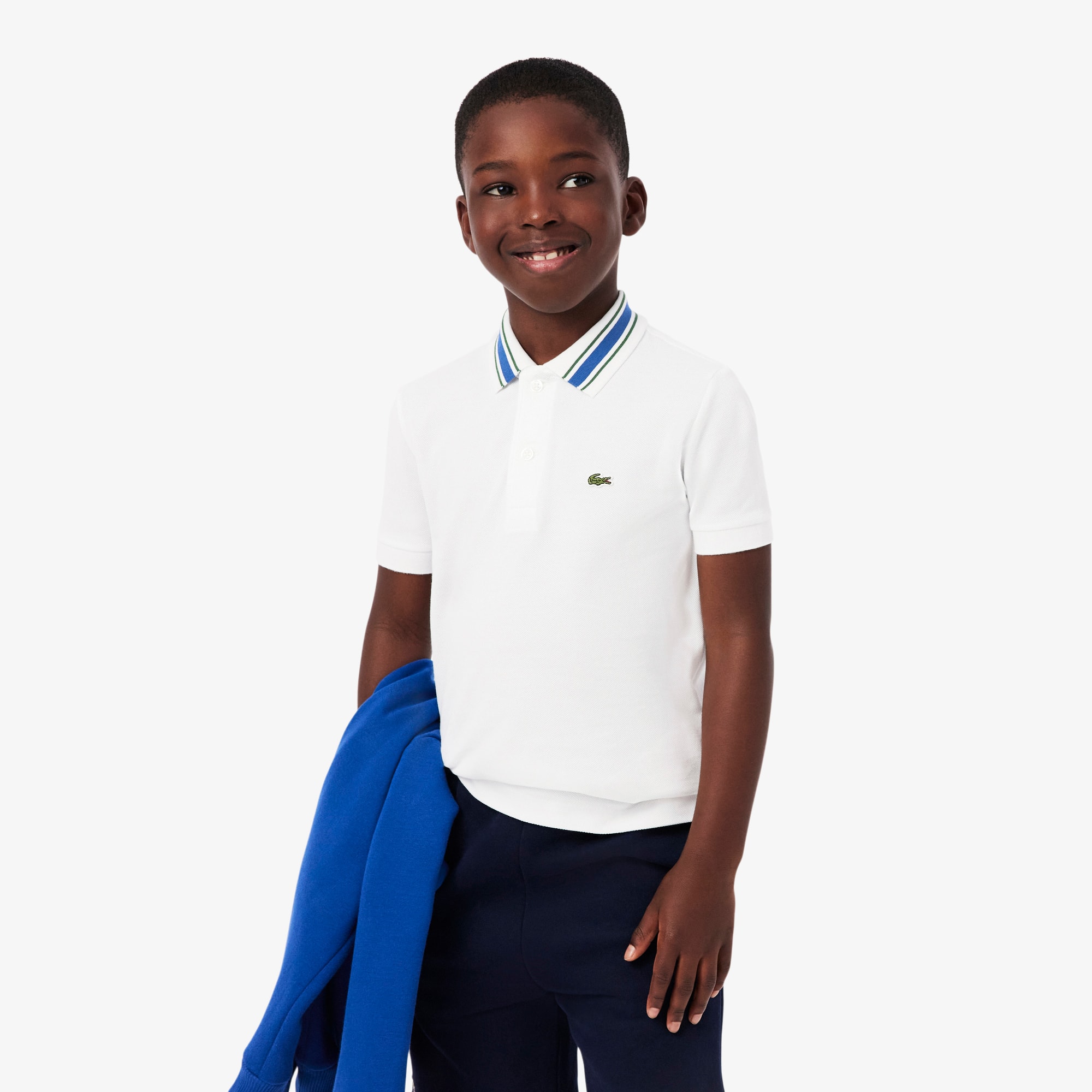 Lacoste Petit Piqué Polo - 12 Years In White