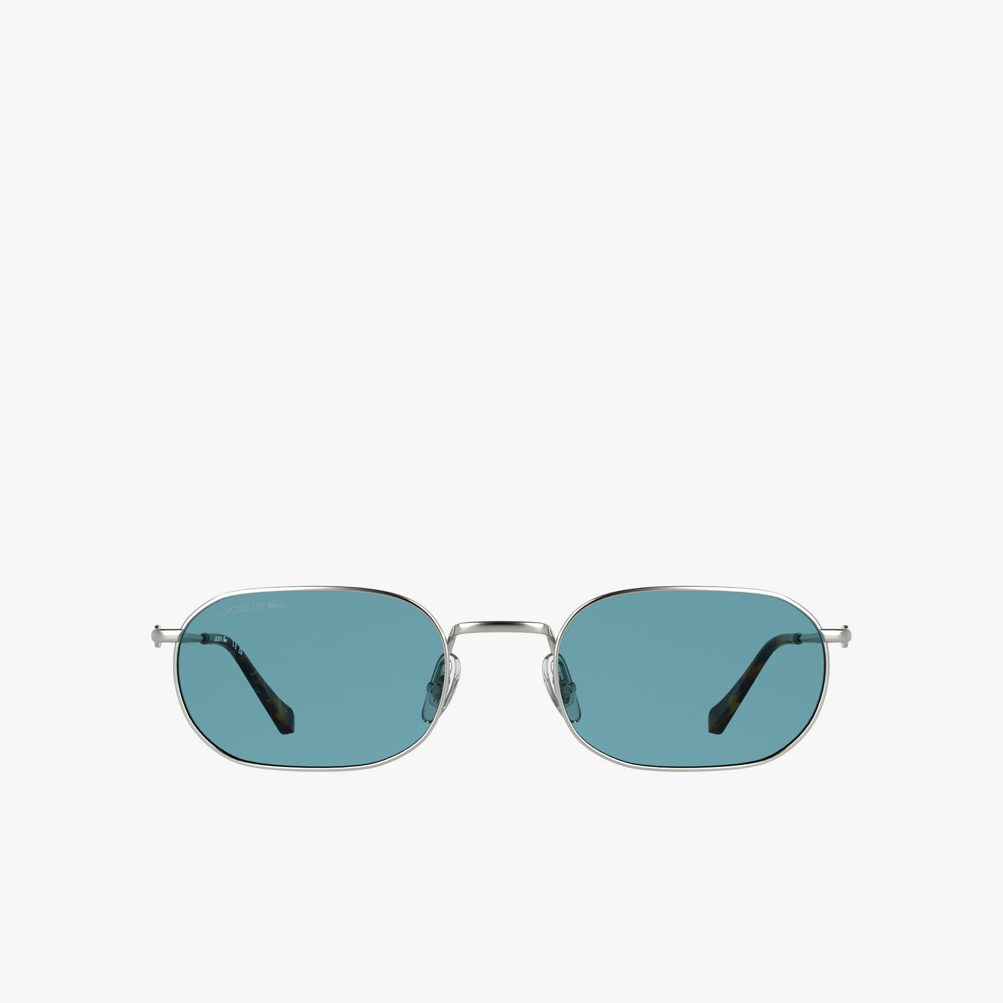 Lacoste Lentes de Sol Icons Ovalados De Metal Castano