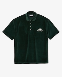 Polo para hombre Lacoste x Ricky Regal de terciopelo de corte relajado