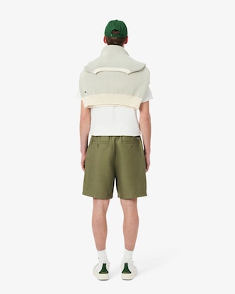Men's Regular Fit Wool Blend Shorts