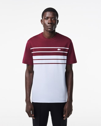 Men's Made In France Striped Heavy Cotton T-Shirt