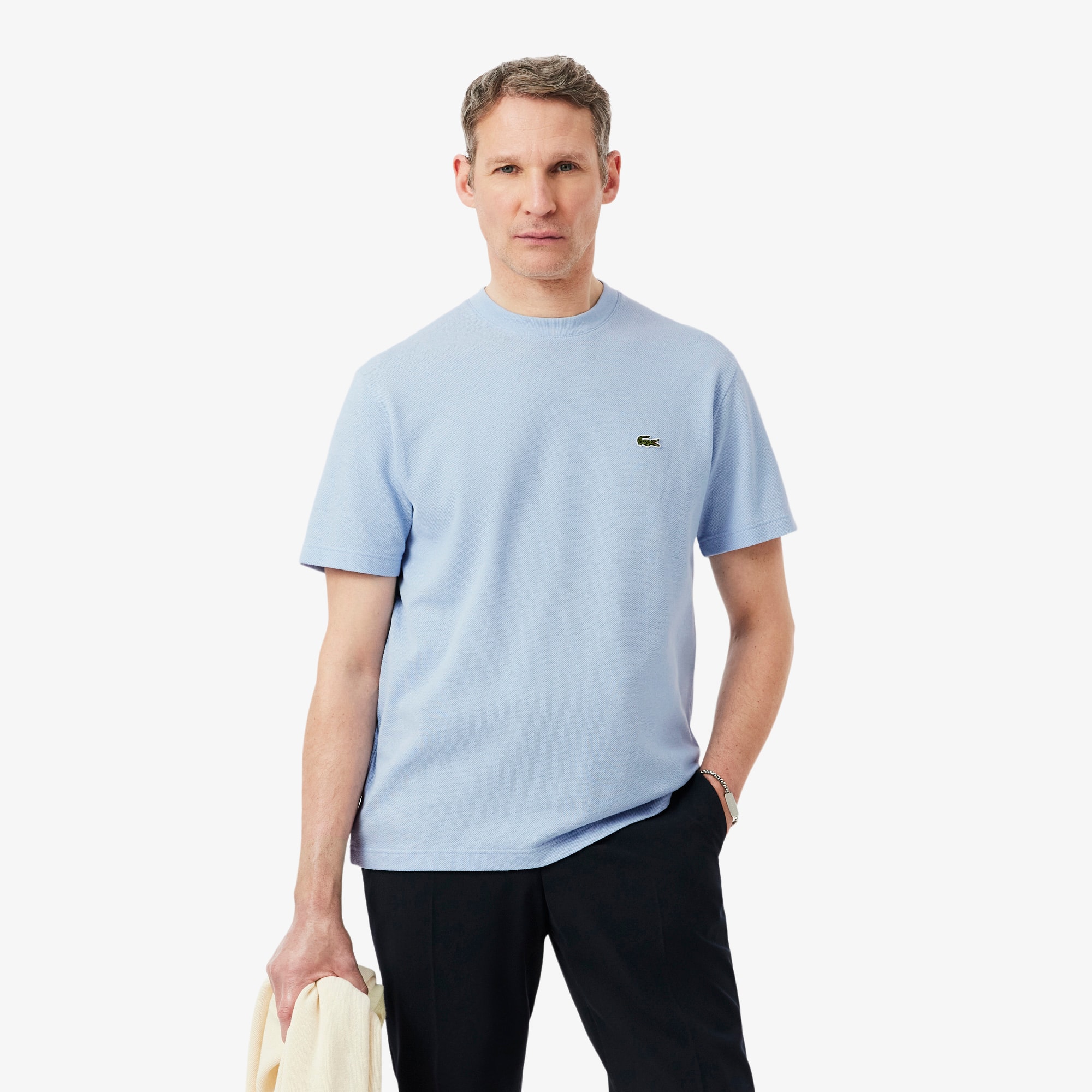 Heavy Cotton and Linen Piqué T-Shirt - All Men's Clothing - New In