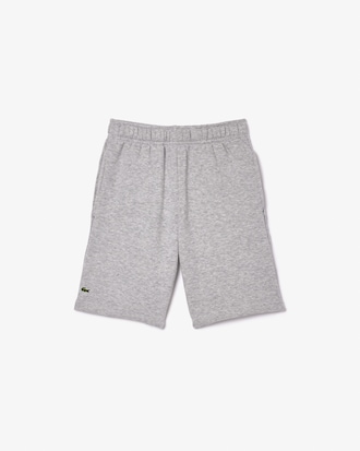 Short enfant Lacoste en molleton gratté de coton biologique