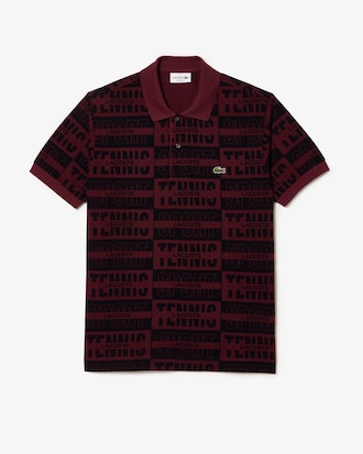 Men's Original L.12.12 Two-Tone Badge Print Polo