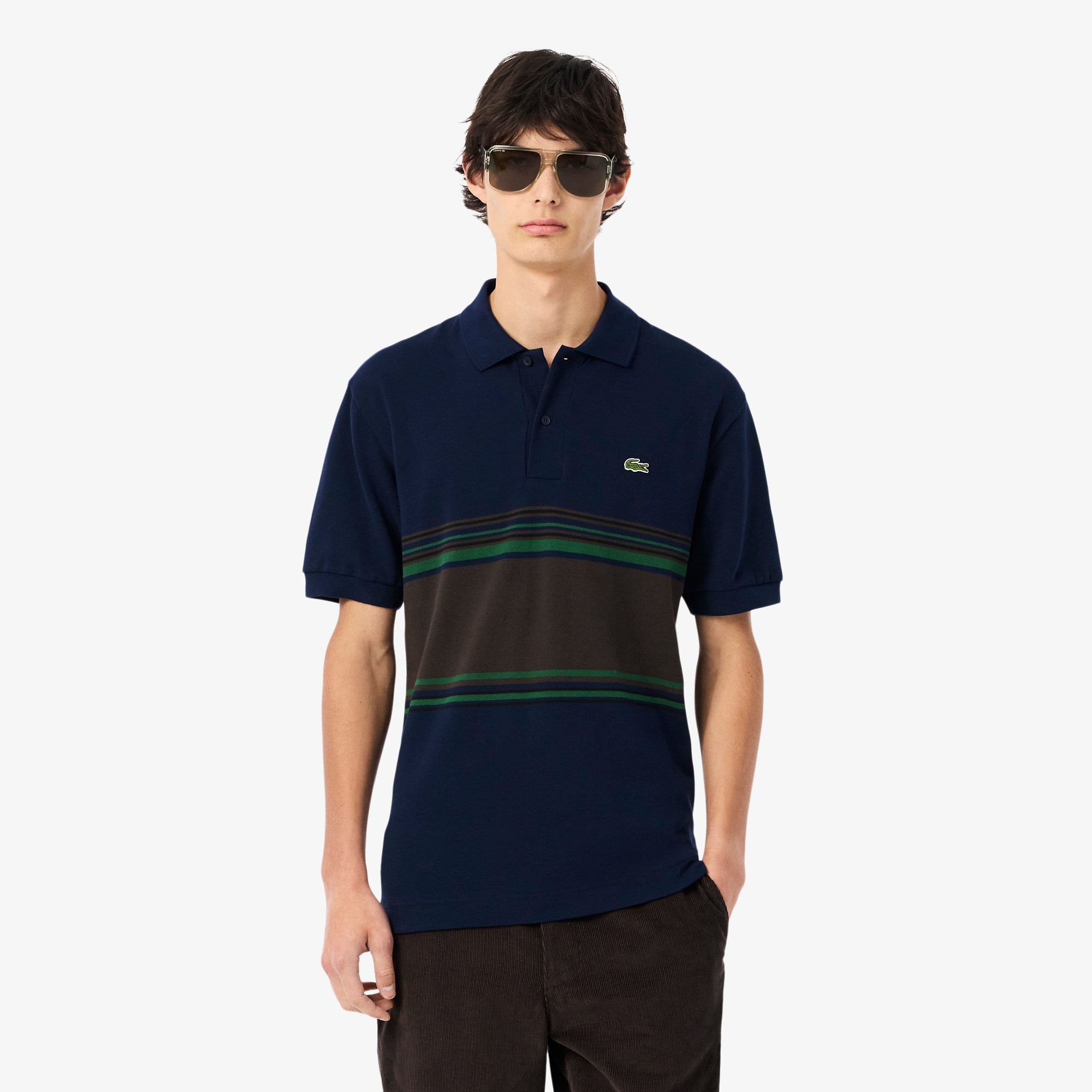 Men's Made In France Classic Fit Striped Polo - Polo Shirts