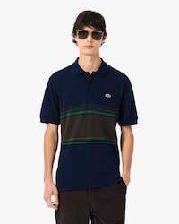 Men's Made In France Classic Fit Striped Polo