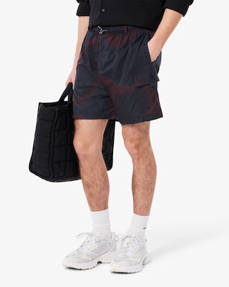 Men's Ombr&eacute; Print Nylon Cargo Shorts