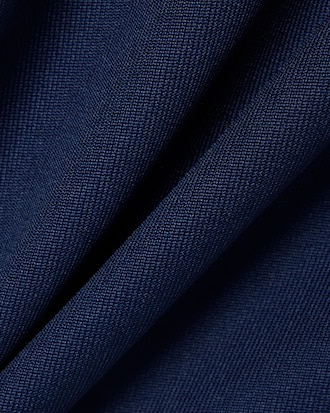 Embroidered Polo Collar Fleece Sweatshirt