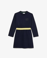 Kids' Contrast Waist Cotton Jersey Dress
