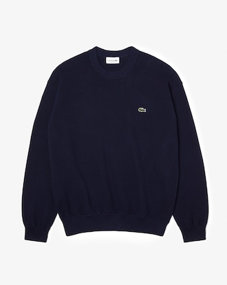 Pull col rond homme Lacoste en coton biologique