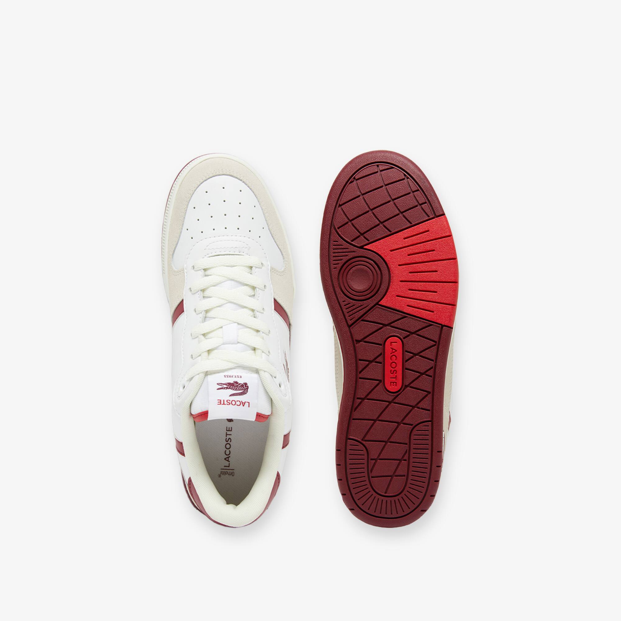 CL ホワイト/レッド スニーカー Men's T-Clip Set Leather Sneakers - Men's Collection - New In 2025