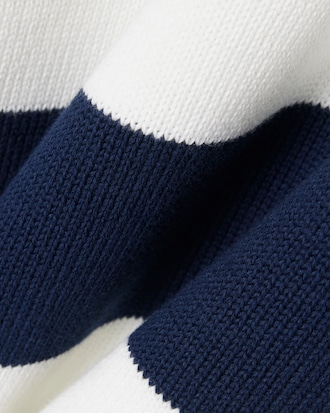 Striped Cotton Crew Neck Sailor Sweater