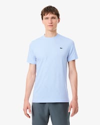 Playera de Tenis con Cocodrilo de Jacquard Ultra Dry