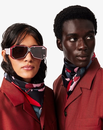 Runway Printed Silk Square
