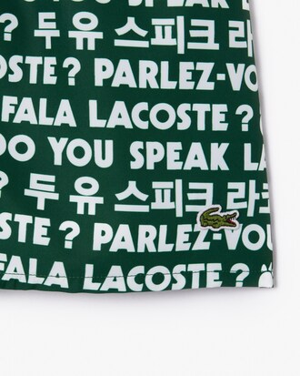 Printed Taffeta Swim Trunks