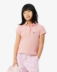 Girls' Scalloped Collar Piqu&eacute; Polo