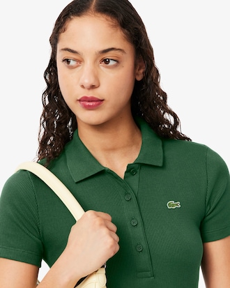 Polo Femme Coupe Slim En Coton Bio