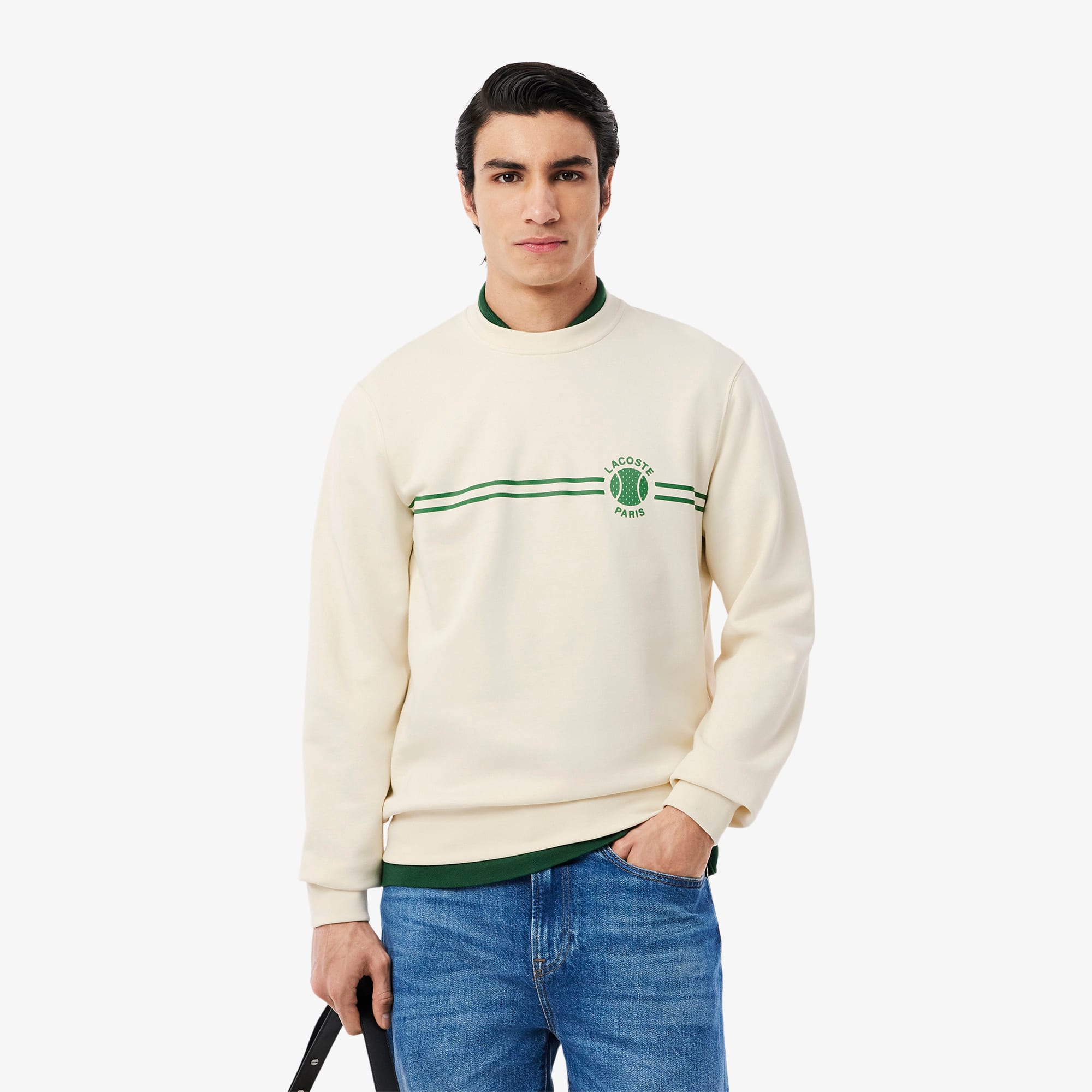 Men's Tennis Printed Fleece Sweatshirt - Sweaters & Sweatshirts