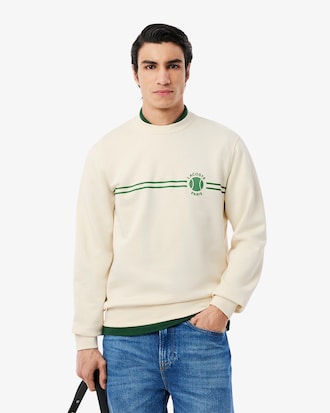 Men's Tennis Printed Fleece Sweatshirt