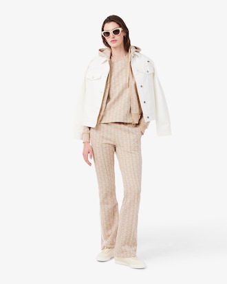 T-shirt slim fit jacquard monogramme