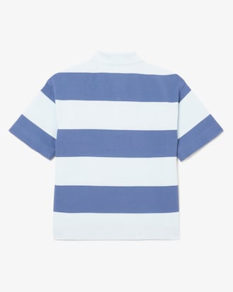Kids' Striped Petit Piqué Polo