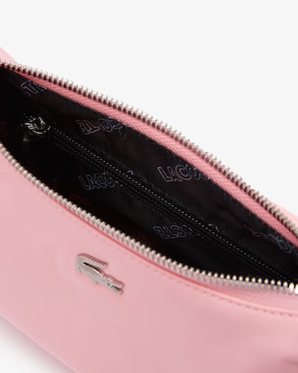 Unisex Metal Crocodile Branded Strap Nylon Shoulder Bag
