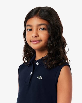 Robe polo ajusté en piqué stretch