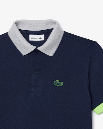 Kids' Colorblock Piqué Polo