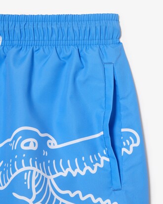 Men’s Crocodile Print Swim Trunks