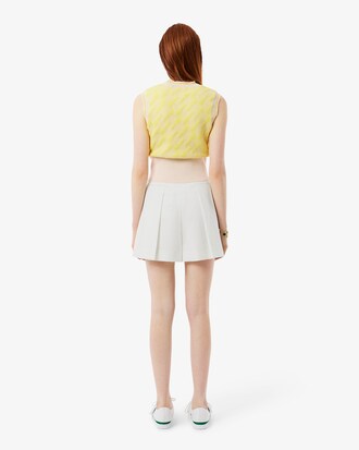 Women's Runway Pleated Wool Shorts