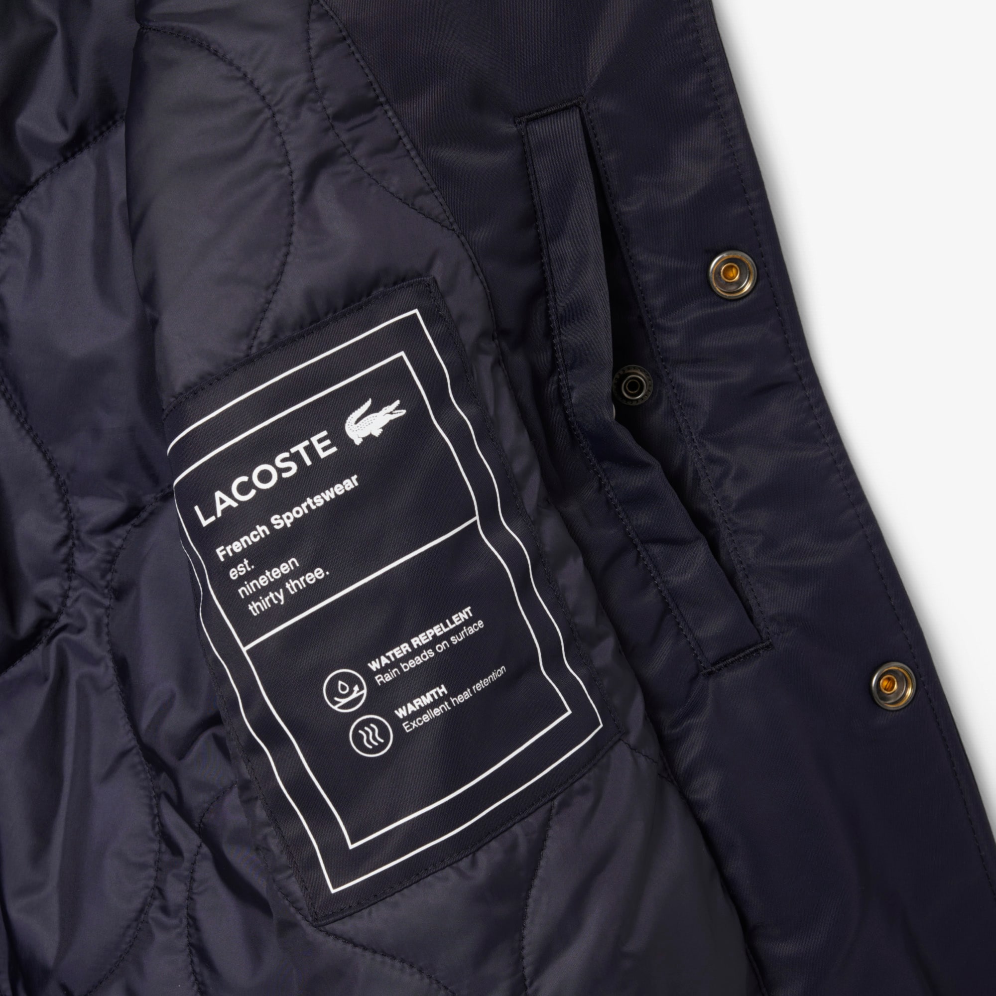 Men's Embroidered Badge Water-Repellent Bomber Jacket - Jackets