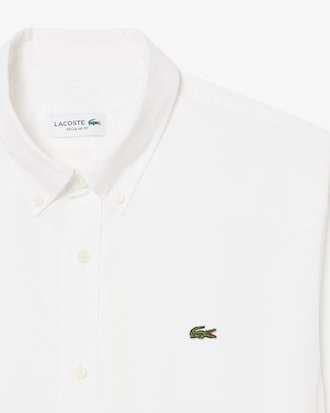 Camisa De Popelina El&aacute;stica De Corte Regular
