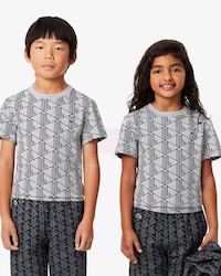 Playera de algod&oacute;n con estampado de monogramas para ni&ntilde;os