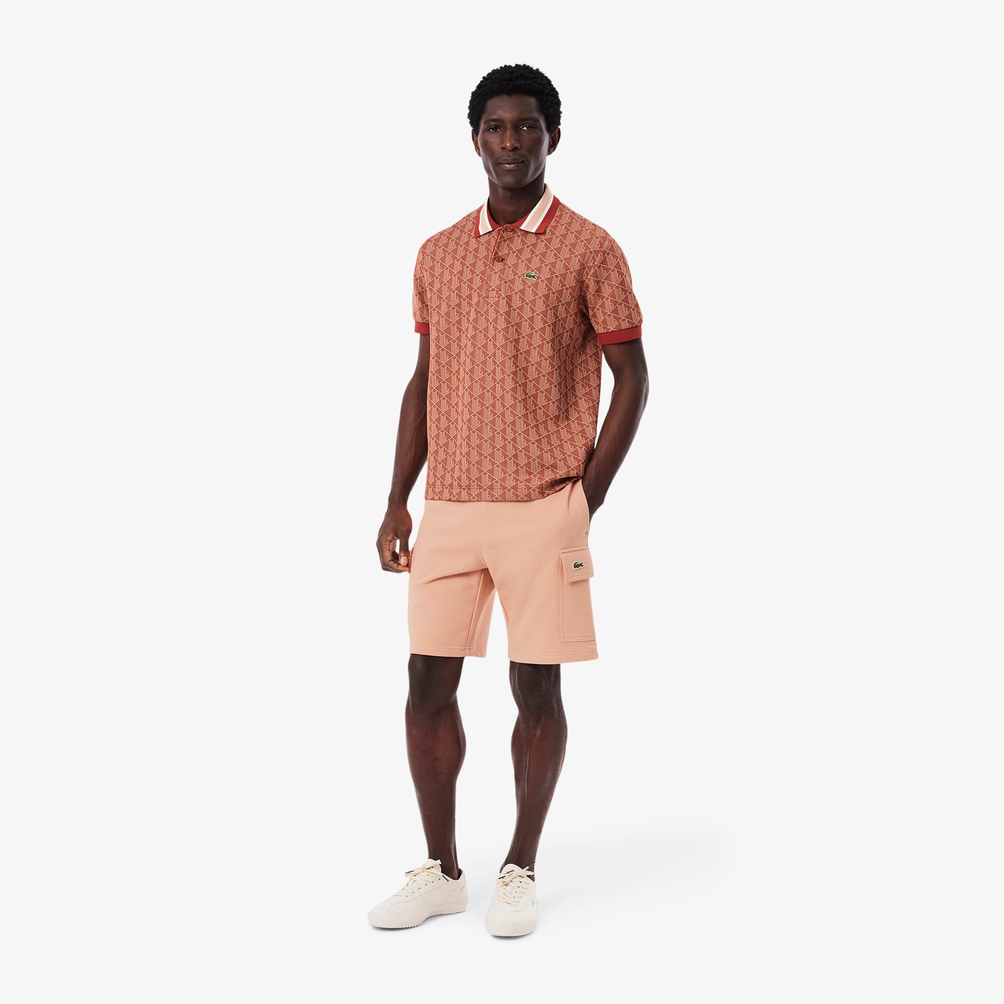 Lacoste Men's Cotton Fleece Cargo Shorts