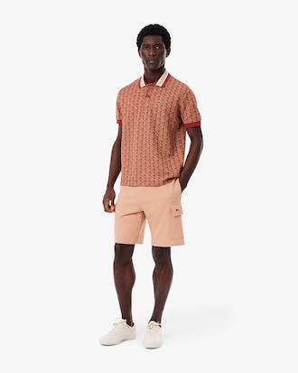 Men's Cotton Fleece Cargo Shorts