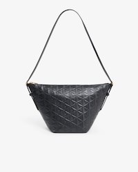 Maheki Embossed Leather Hobo Bag