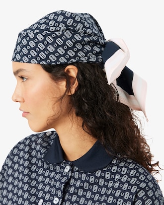 Tennis Print Poplin Scarf