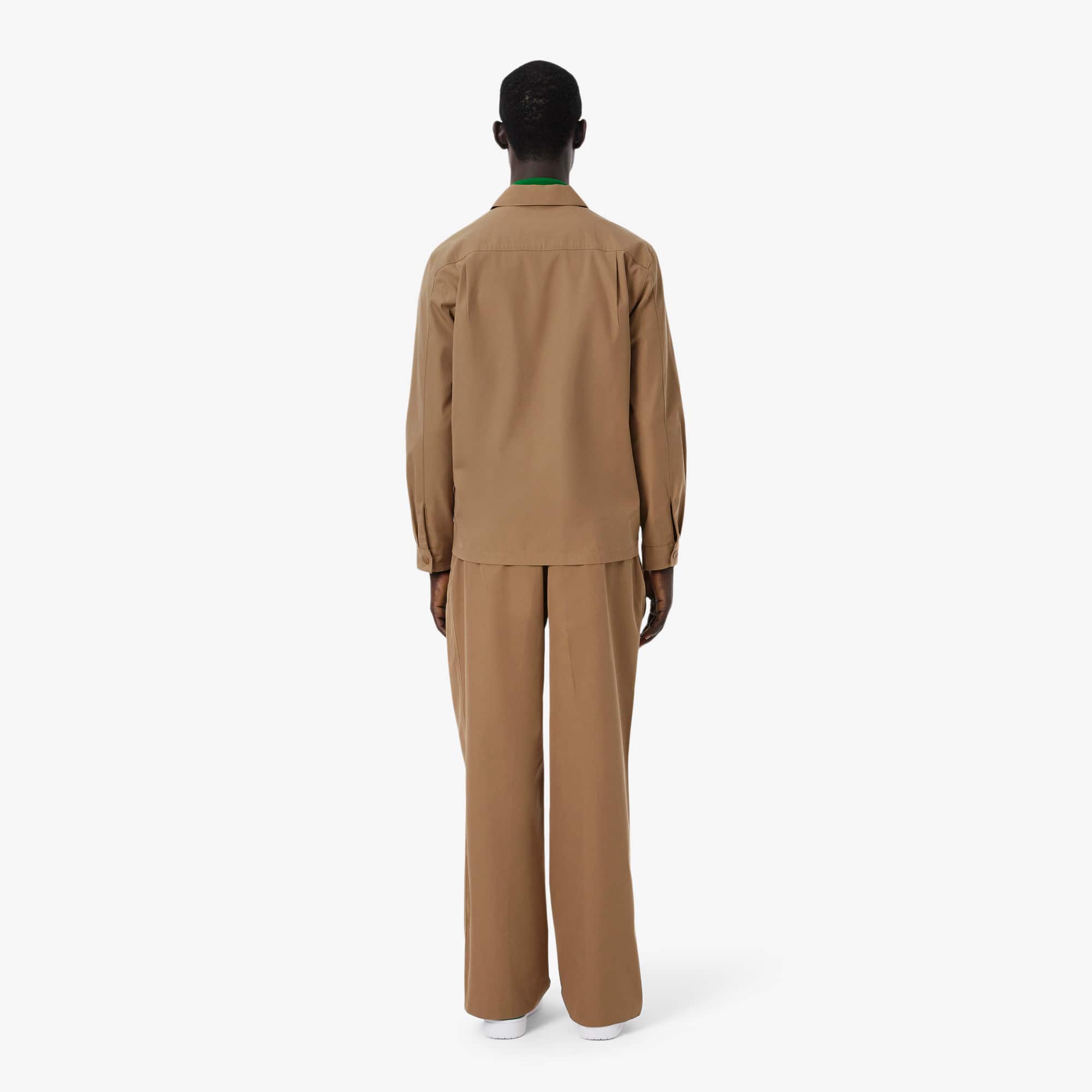 Loose Fit Pleated Twill Pants