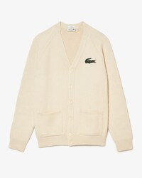 Unisex Lacoste V-neck Organic Cotton Cardigan