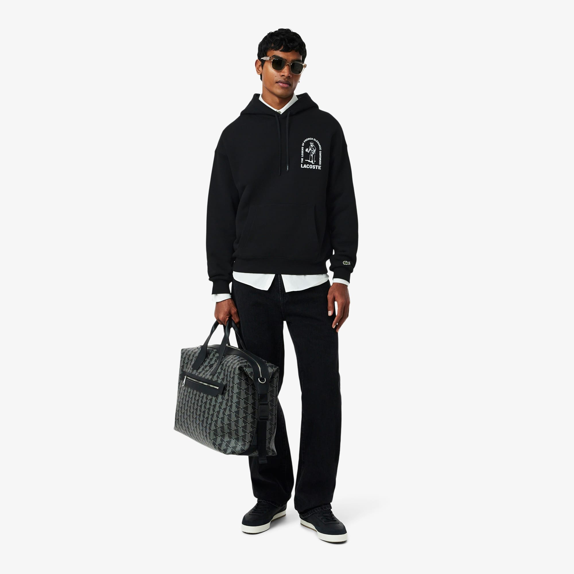 Loose Fit Printed Hoodie - Sweaters & Sweatshirts - New In 2026