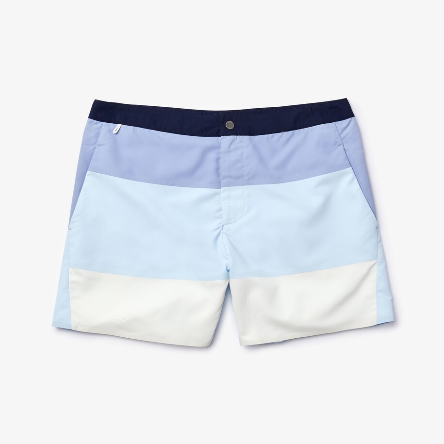 Men's Striped Colorblock QuickDry Swim Shorts Men's Shorts & Swim