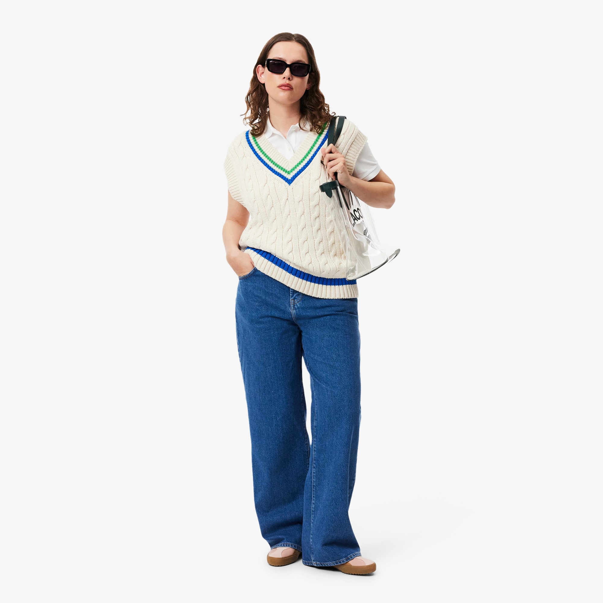 【nagonstans】cotton-knit college vest College Knit Sweater Vest - Litlookz Studio