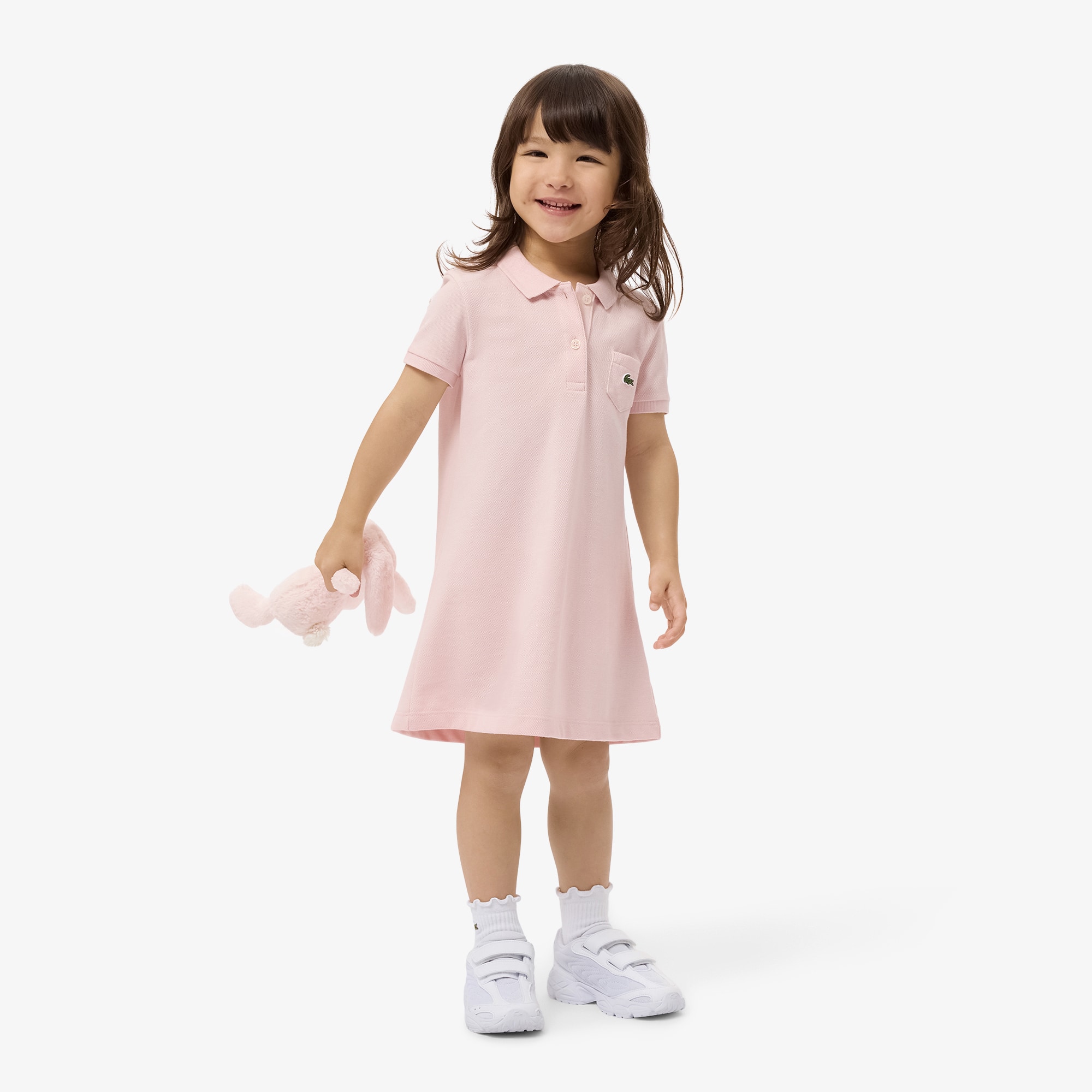 Lacoste Girls' Piqué Polo Dress - 5 Years In Pink