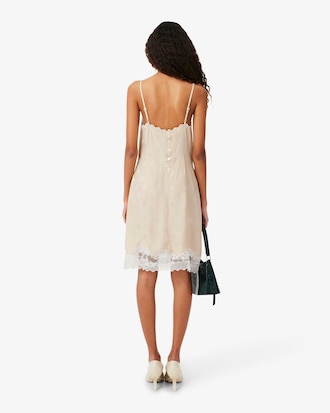 Runway Landscape Embroidery Tulle Dress
