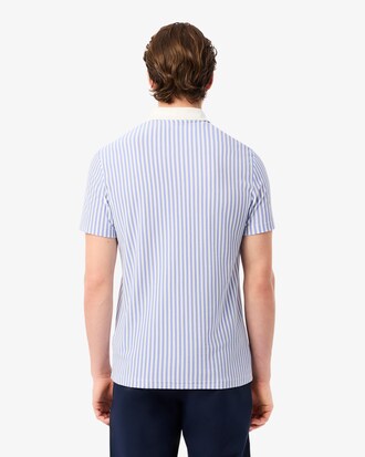 Men's Thermo-Regulating Striped Golf Polo